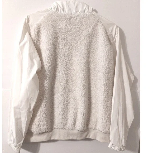 CALVIN KLEIN Fleece Jacket Windbreaker Half Zip Mock Neck Pockets Womens Small - Picture 2 of 6